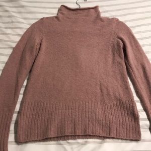 Madewell dusty pink mock neck sweater